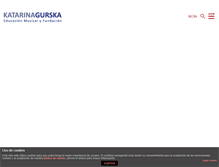Tablet Screenshot of katarinagurska.com